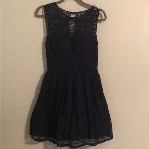 Navy Lace Dress